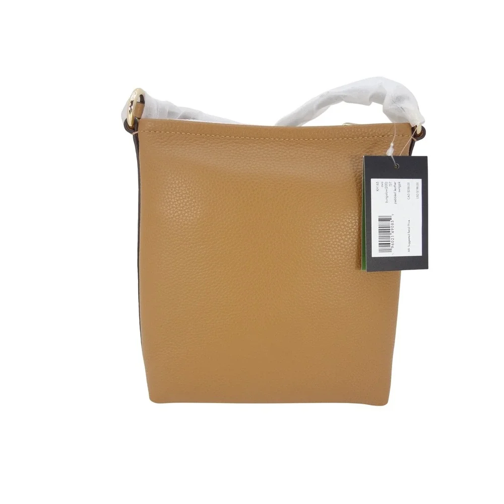 Kate Spade Ava Bungalow Tan Pebbled Leather Crossbody Bag KH165 NEW - Picture 3 of 6